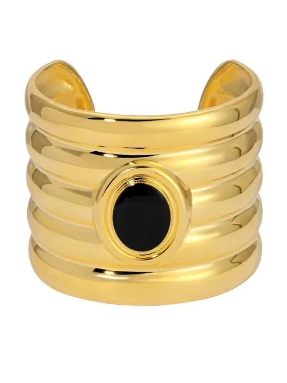 Brand new, onyx & gold Clarke Cuff by heaven mayhem - plastic wrap still on